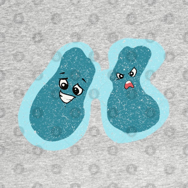 Cute Bacteria Microbes by labstud